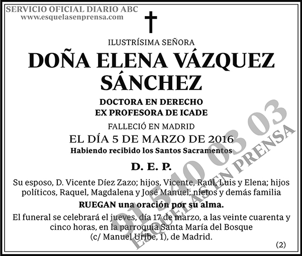 Elena Vázquez Sánchez